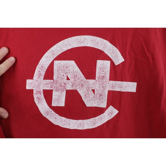 Vtg 90s Nautica Competition Mens XL Distressed Spell Out Short Sleeve T-Shirt - Picture 12 of 16